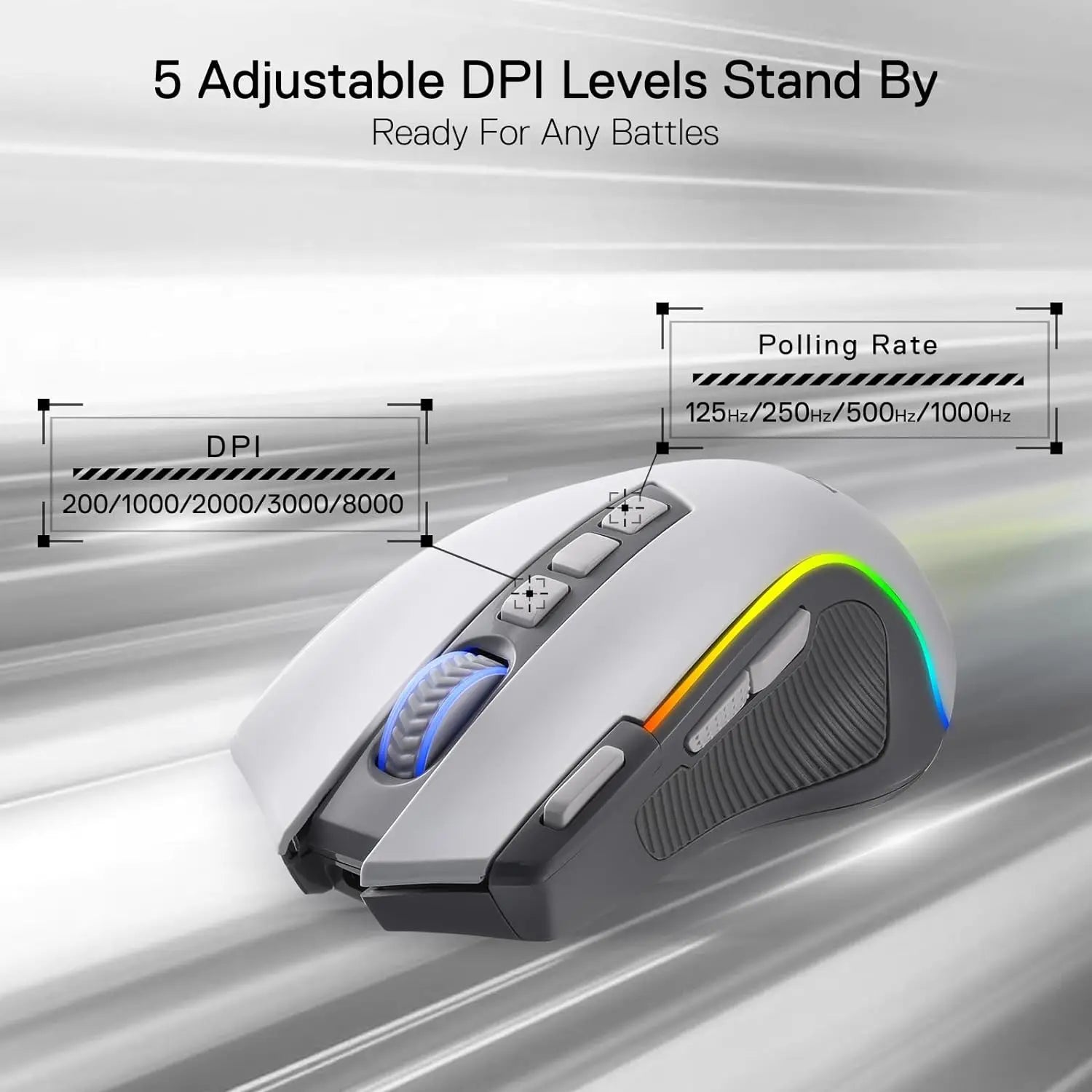 Redragon M612 PRO RGB BT 2.4G Gaming Mouse