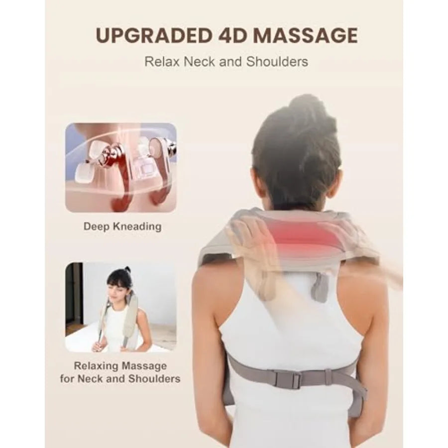 Cordless Neck and Shoulder Massager with Heat