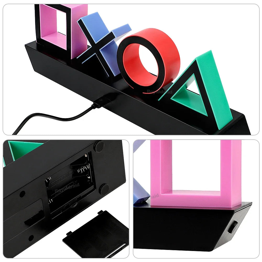 Gaming Icon LED Neon Lights For PS4/PS5