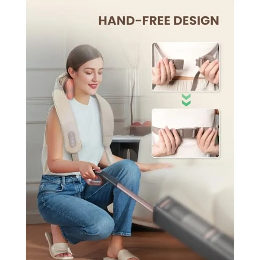 Cordless Neck and Shoulder Massager with Heat