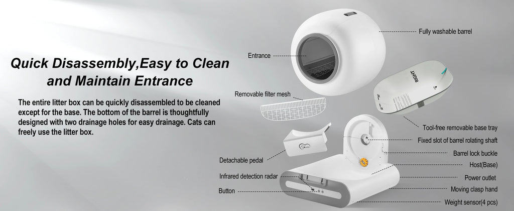 Self-Cleaning Cat Litter Box