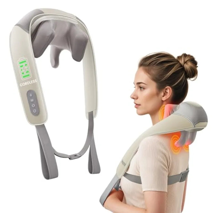 Cordless Neck and Shoulder Massager with Heat
