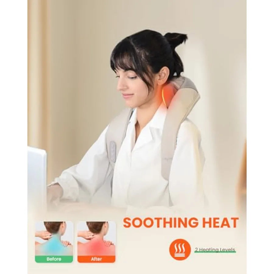 Cordless Neck and Shoulder Massager with Heat