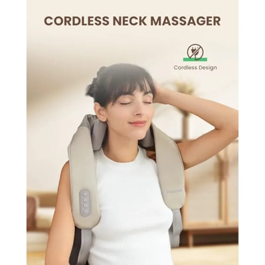 Cordless Neck and Shoulder Massager with Heat