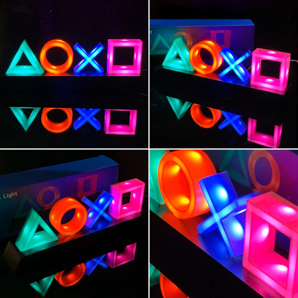 Gaming Icon LED Neon Lights For PS4/PS5
