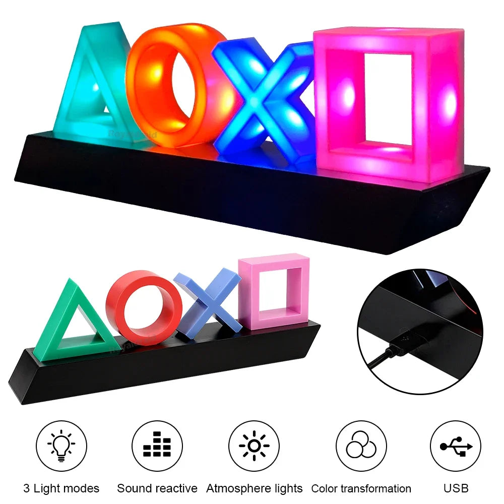 Gaming Icon LED Neon Lights For PS4/PS5