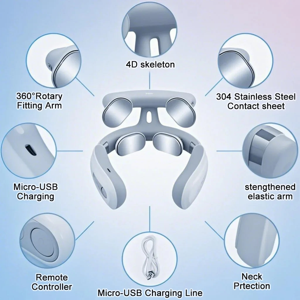 4 heads Neck Massager for Relief and Relaxation